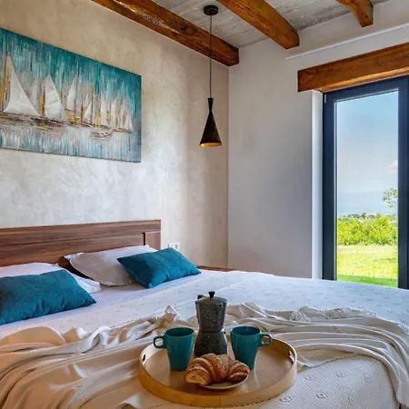 Padova For 12 Persons Near Motovun With 84 M2 Infinity Pool With Panoramic View & Beautiful Garden Villa Kascerga