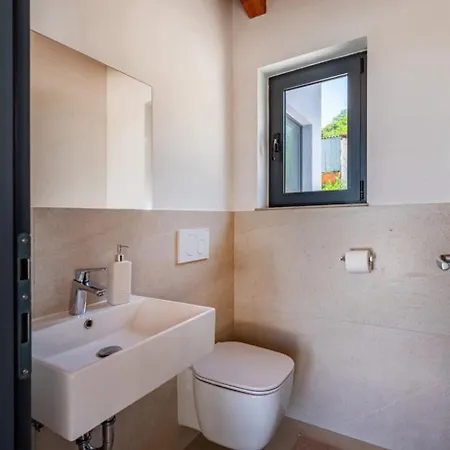 Padova For 12 Persons Near Motovun With 84 M2 Infinity Pool With Panoramic View & Beautiful Garden Villa